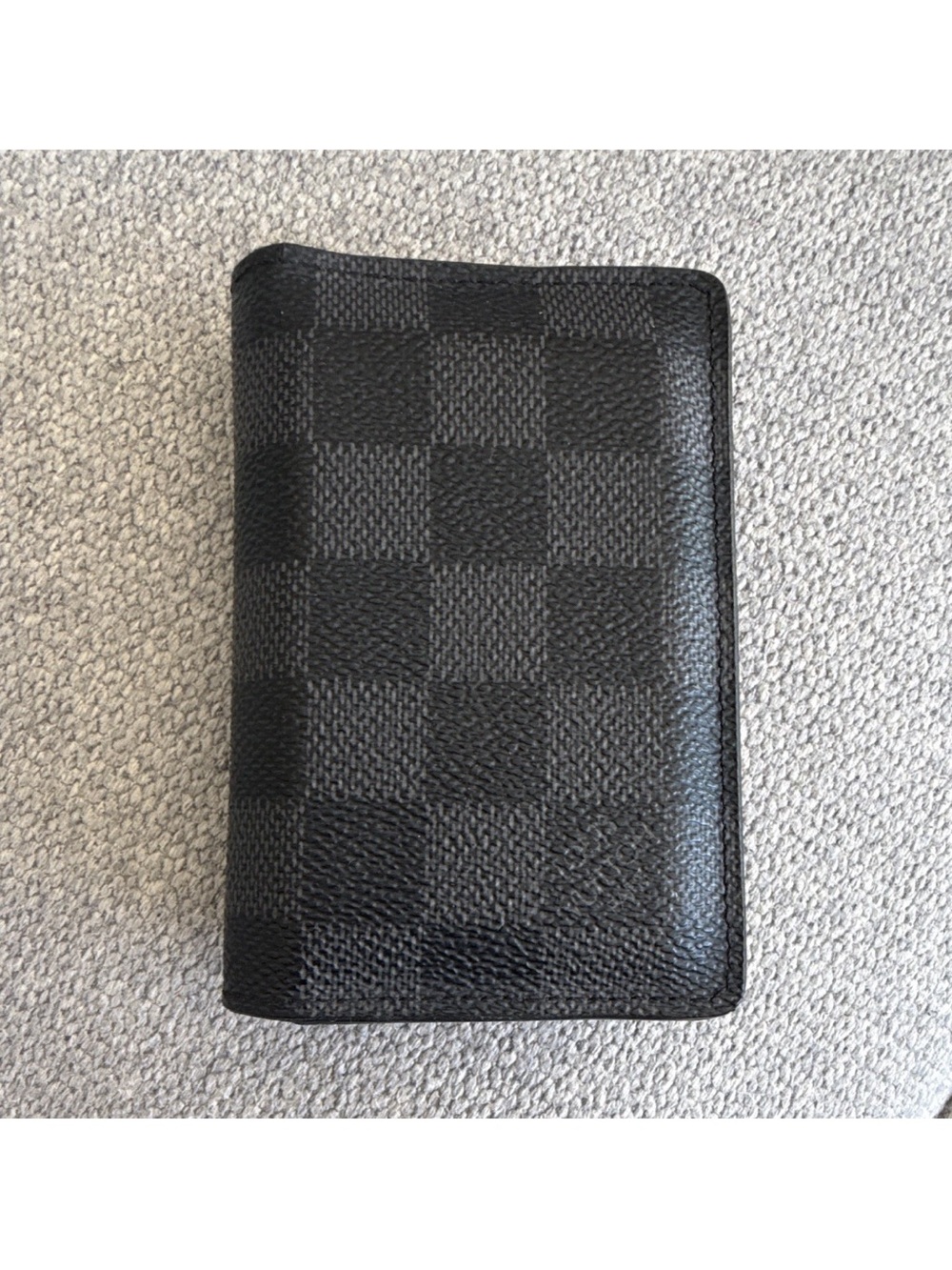 Louis Vuitton Damier Graphite Black/Gray Check Bifold Wallet Credit Card